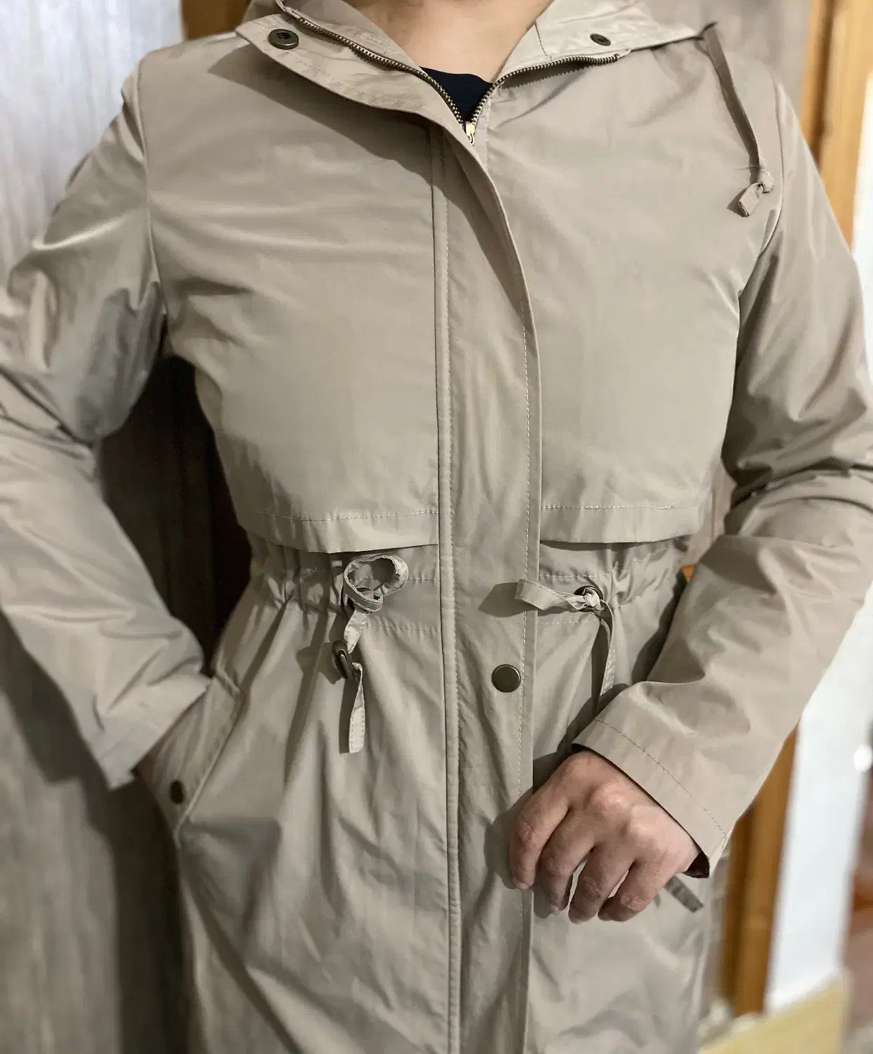 بارونی ضد آب و ضد باد آستر دار (نو)|لباس|گرگان, |دیوار