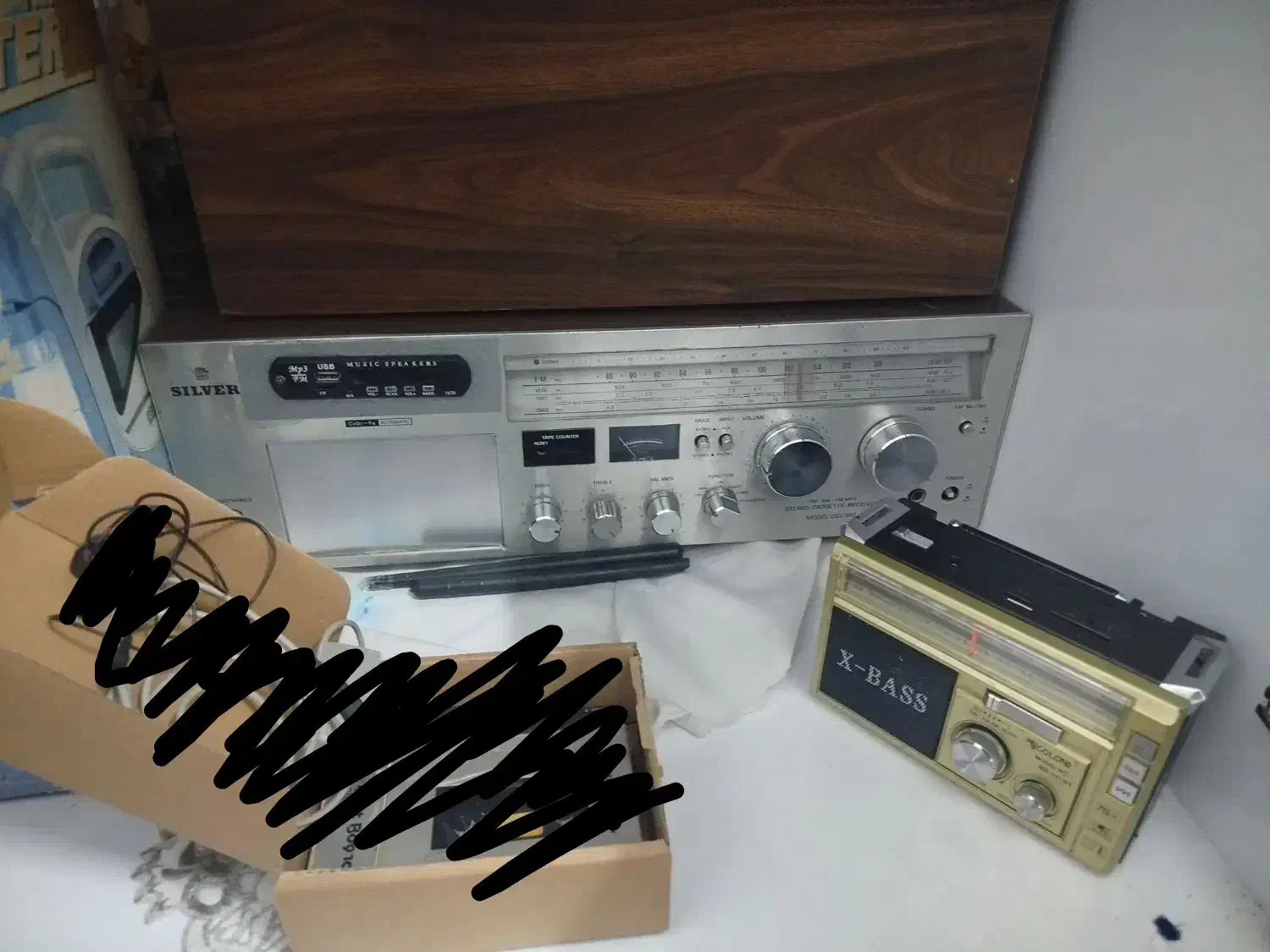 ضبط استریو سیلور و رادیو فلشخور|سیستم صوتی خانگی|کاشمر, |دیوار