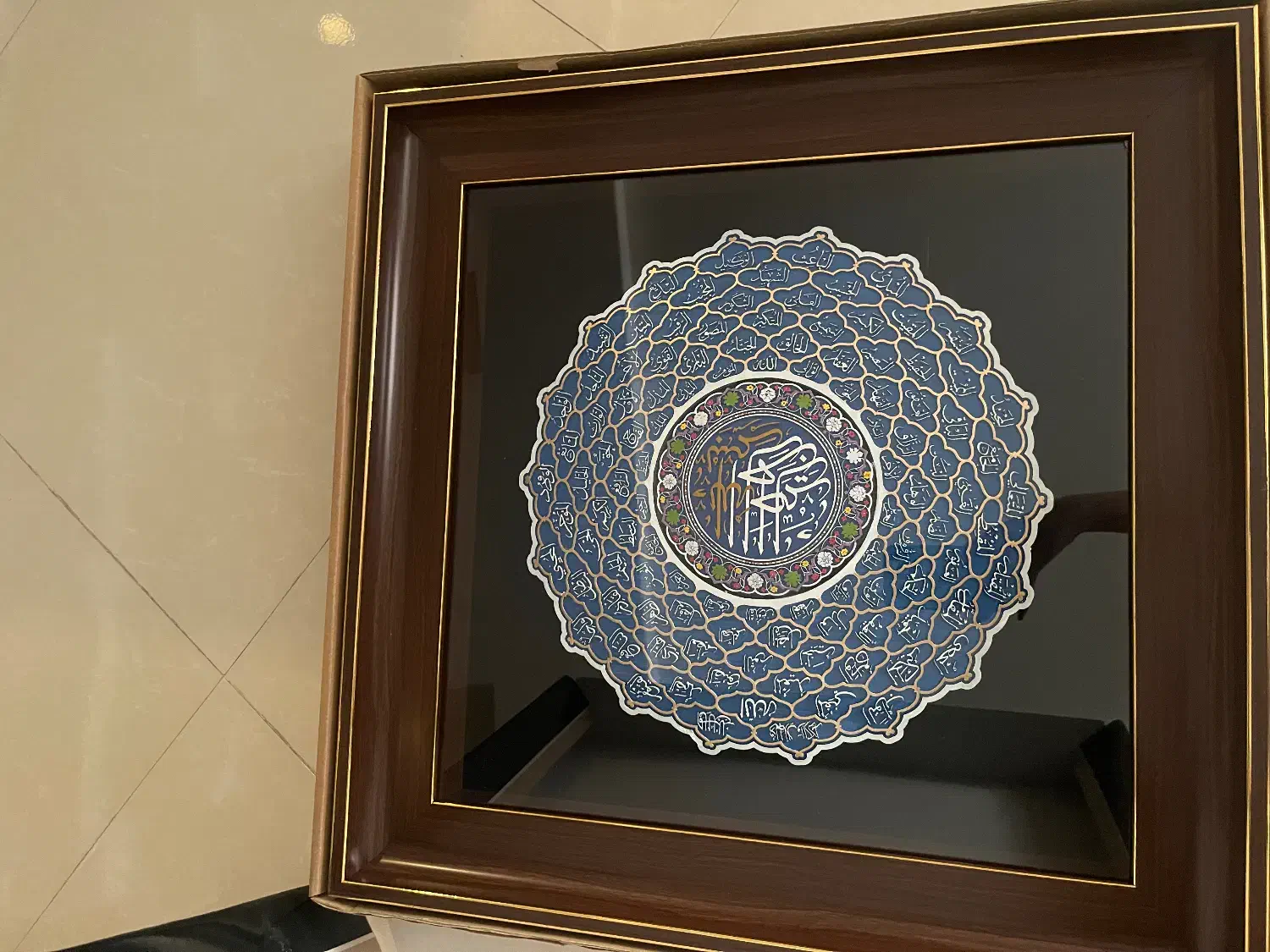 تابلوی قرانی|تابلو فرش|مشهد, شهید فرامرز عباسی|دیوار