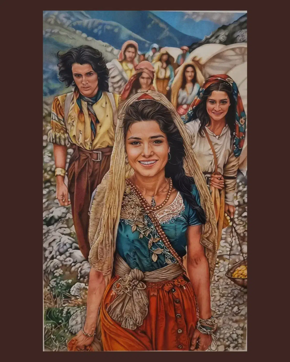 تابلو نقاشی مدادرنگی|تابلو، نقاشی، عکس|تهران, والفجر (افسریه)|دیوار