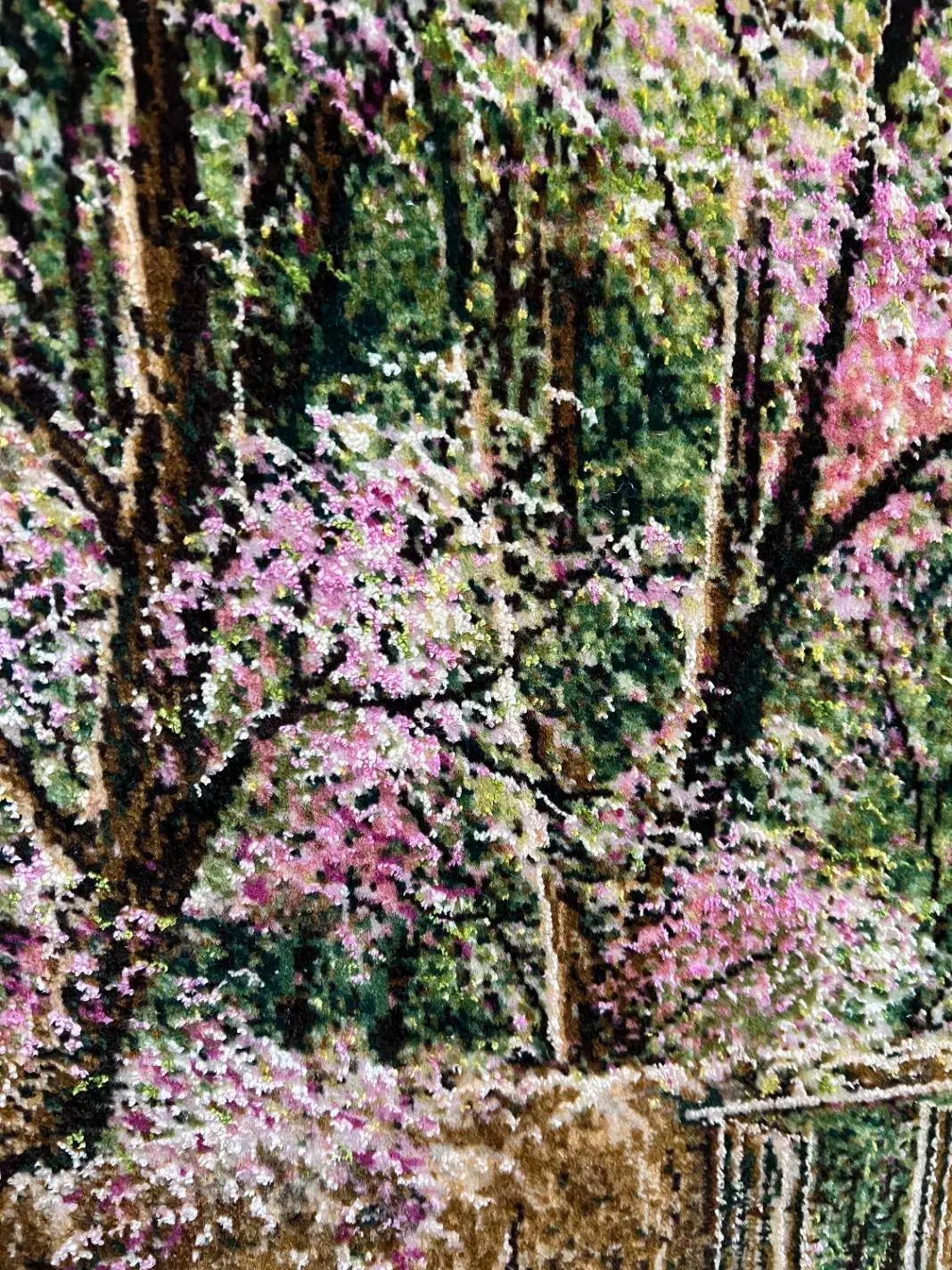 تابلو فرش دستبافت گل ابریشم|تابلو فرش|تهران, سوهانک|دیوار