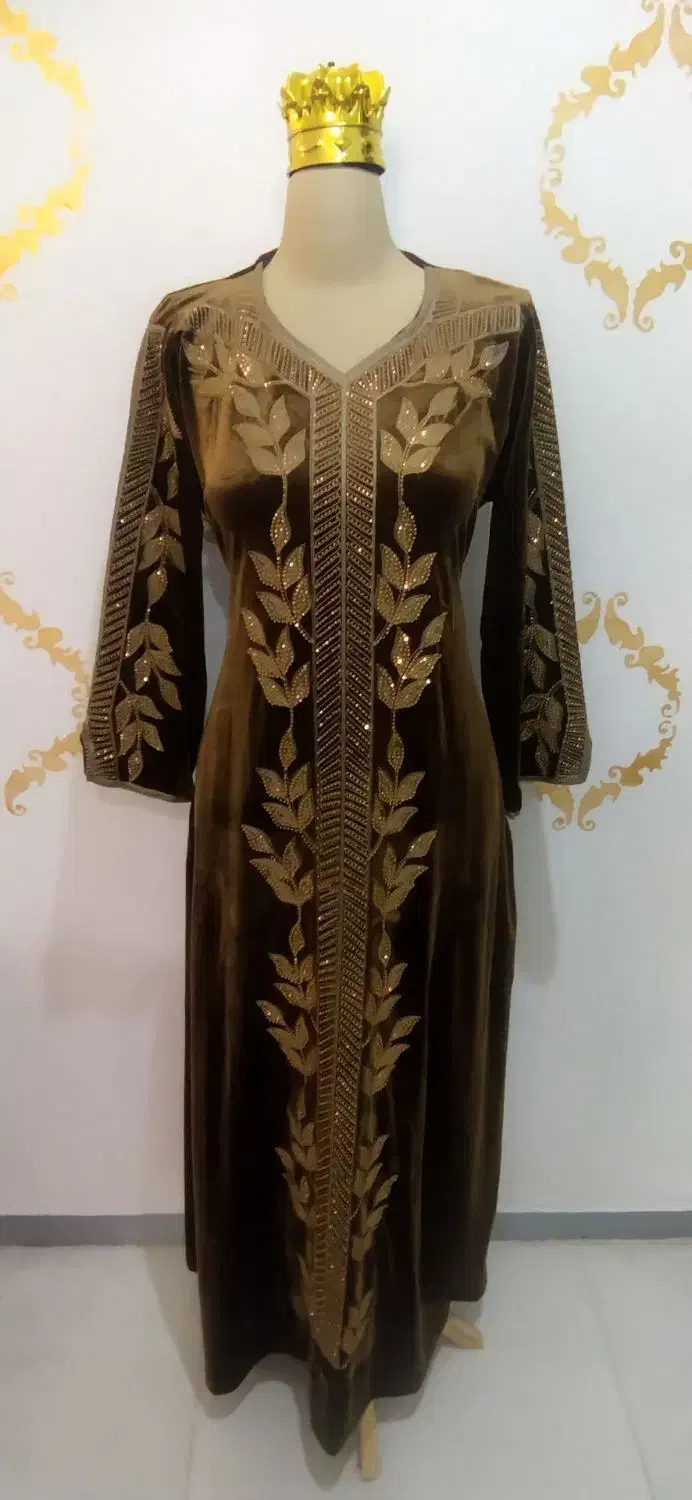 پیرهن بلند مخمل|لباس|شوش, |دیوار