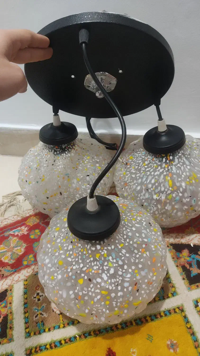 لوسر حبابی سه تایی|لوستر و چراغ آویز|تهران, جوادیه|دیوار