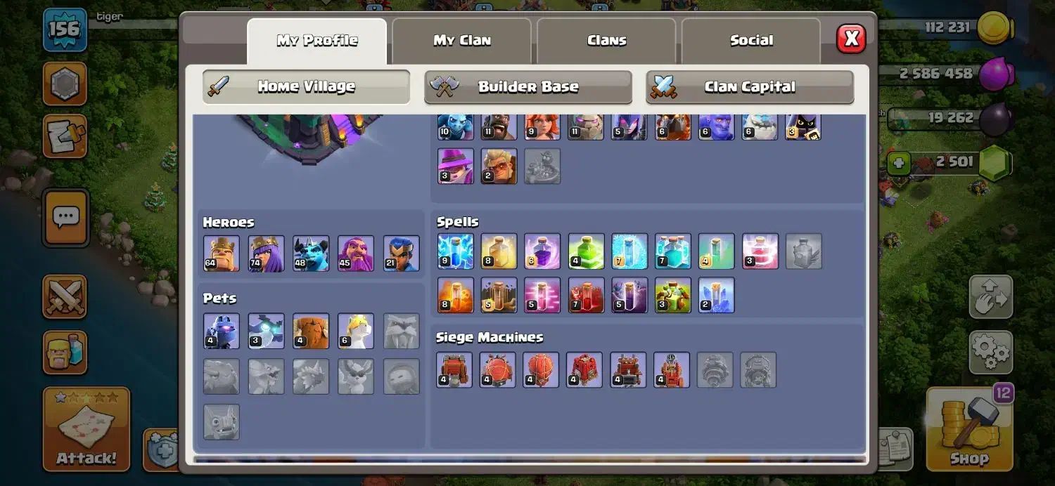 اکانت تانهال ۱۴ کلش|کنسول، بازی ویدئویی و آنلاین|بروجرد, |دیوار