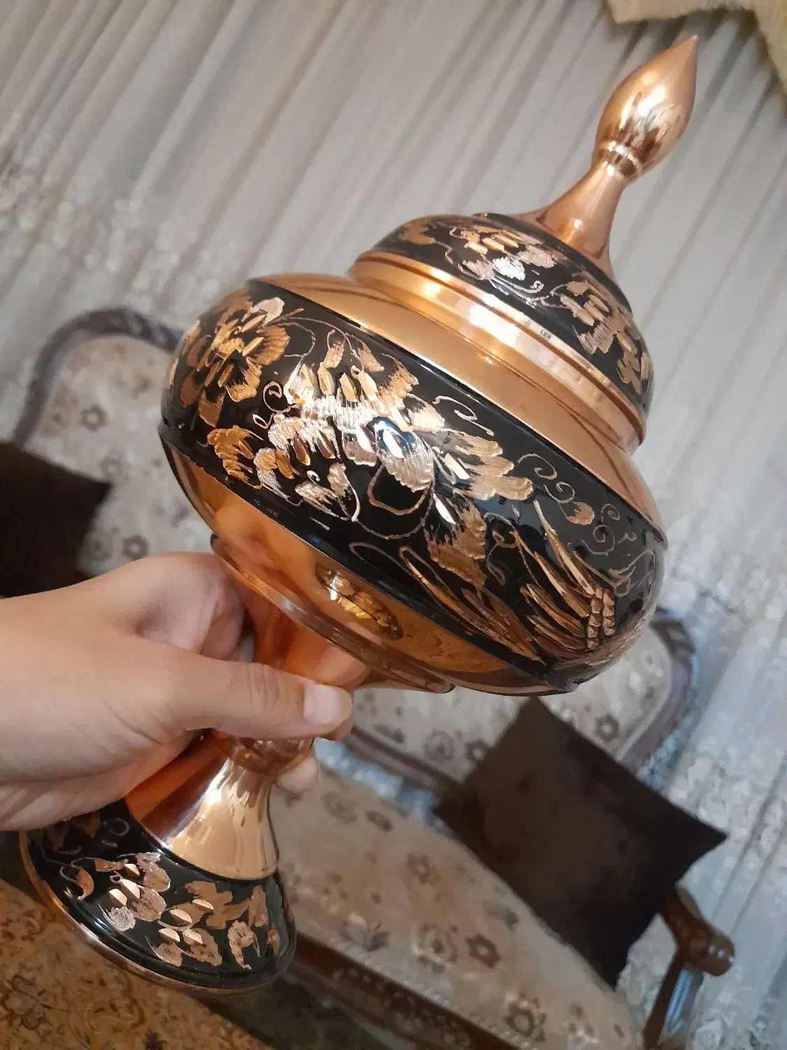 شکلات خوری مسی الماس تراش|صنایع دستی و سایر لوازم تزئینی|تهران, زرگنده|دیوار