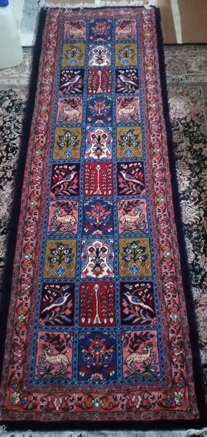 قالی دست بافت|فرش|قم, شاه ابراهیم|دیوار