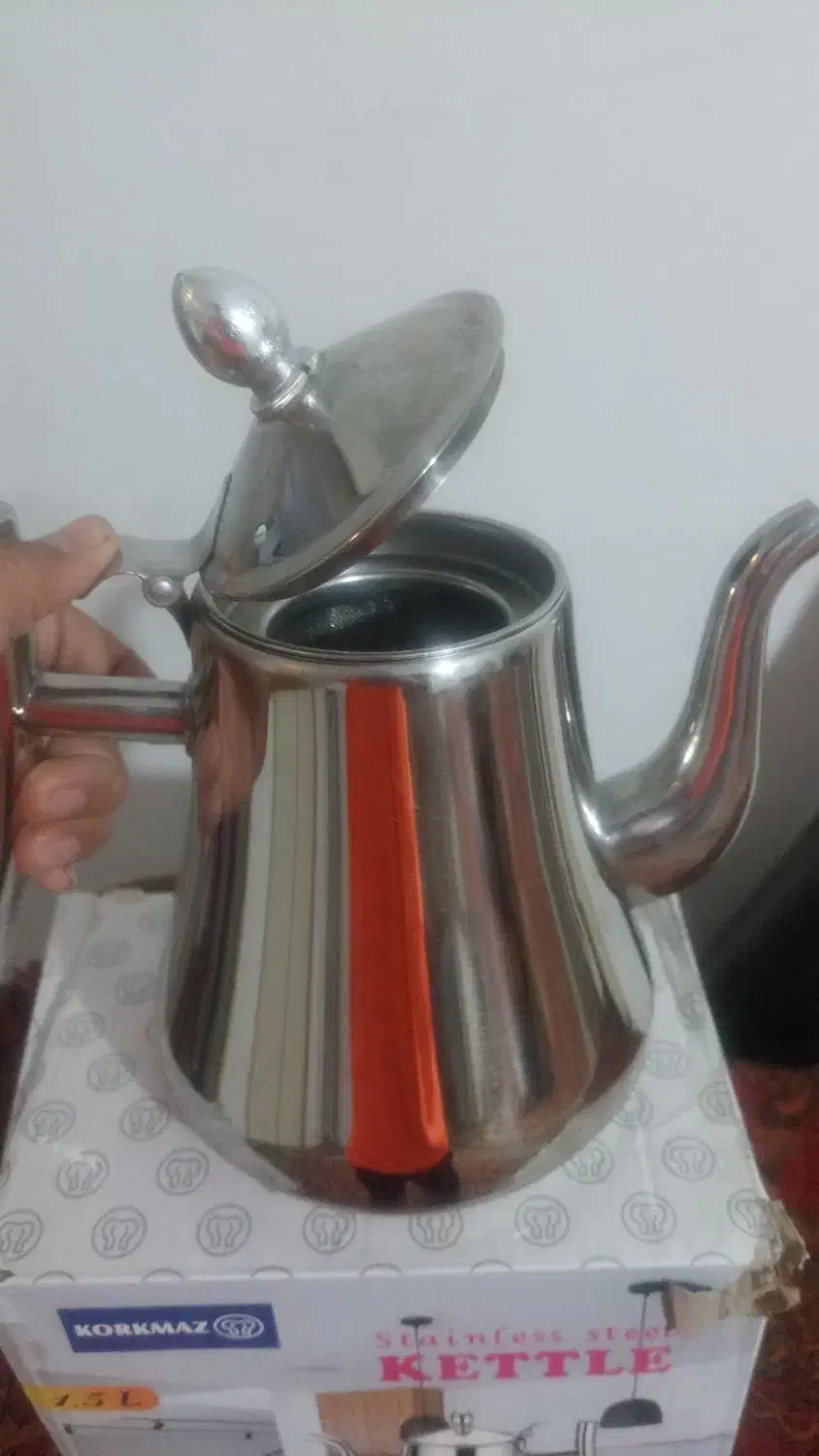 کتری نقره ای 1.5|قوری، کتری، قهوه‌ساز دستی|بیرجند, |دیوار