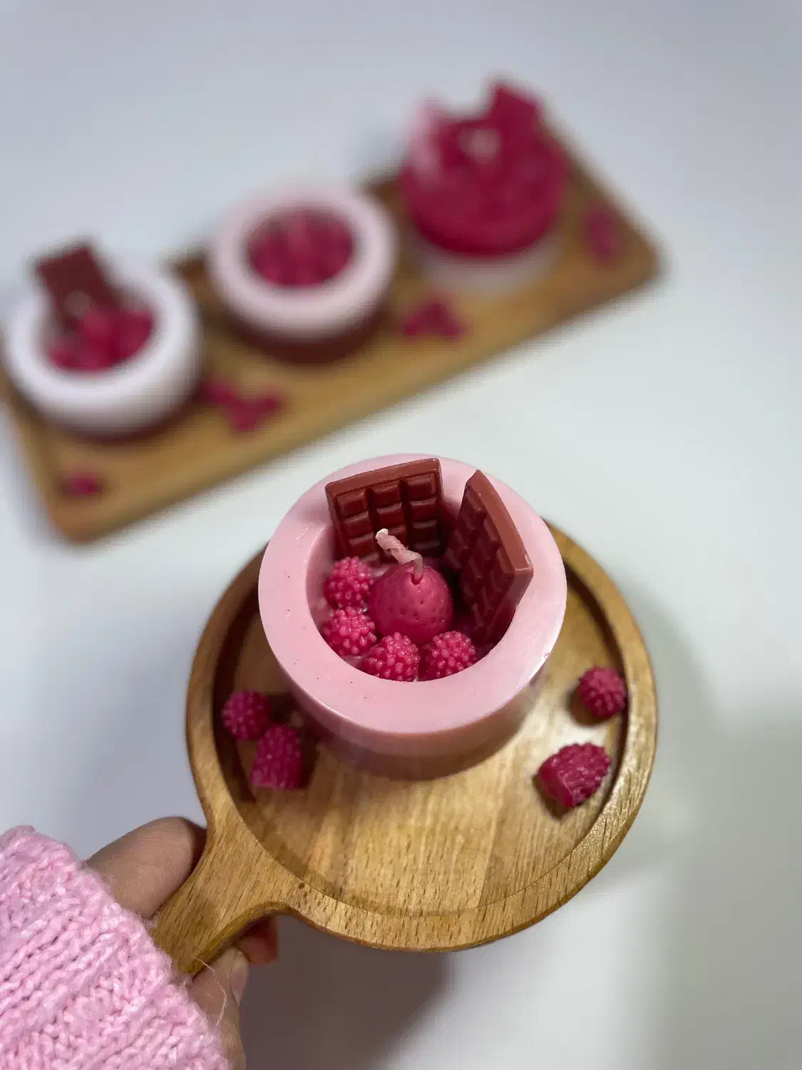 شمع طرح چیزکیک|صنایع دستی و سایر لوازم تزئینی|دره شهر, |دیوار