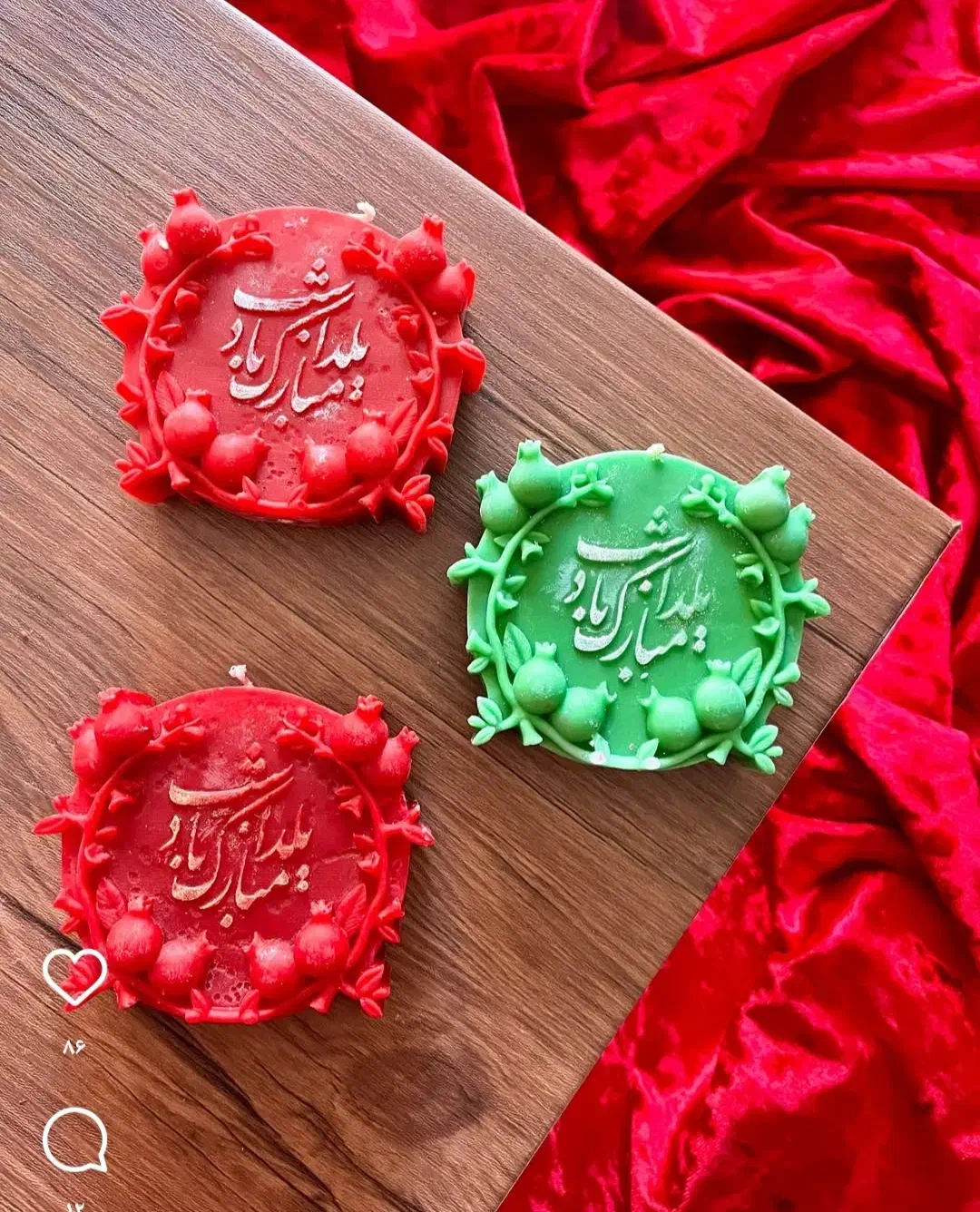 شمع یلدایی|صنایع دستی و سایر لوازم تزئینی|اهواز, کوی فرهنگیان ۱|دیوار