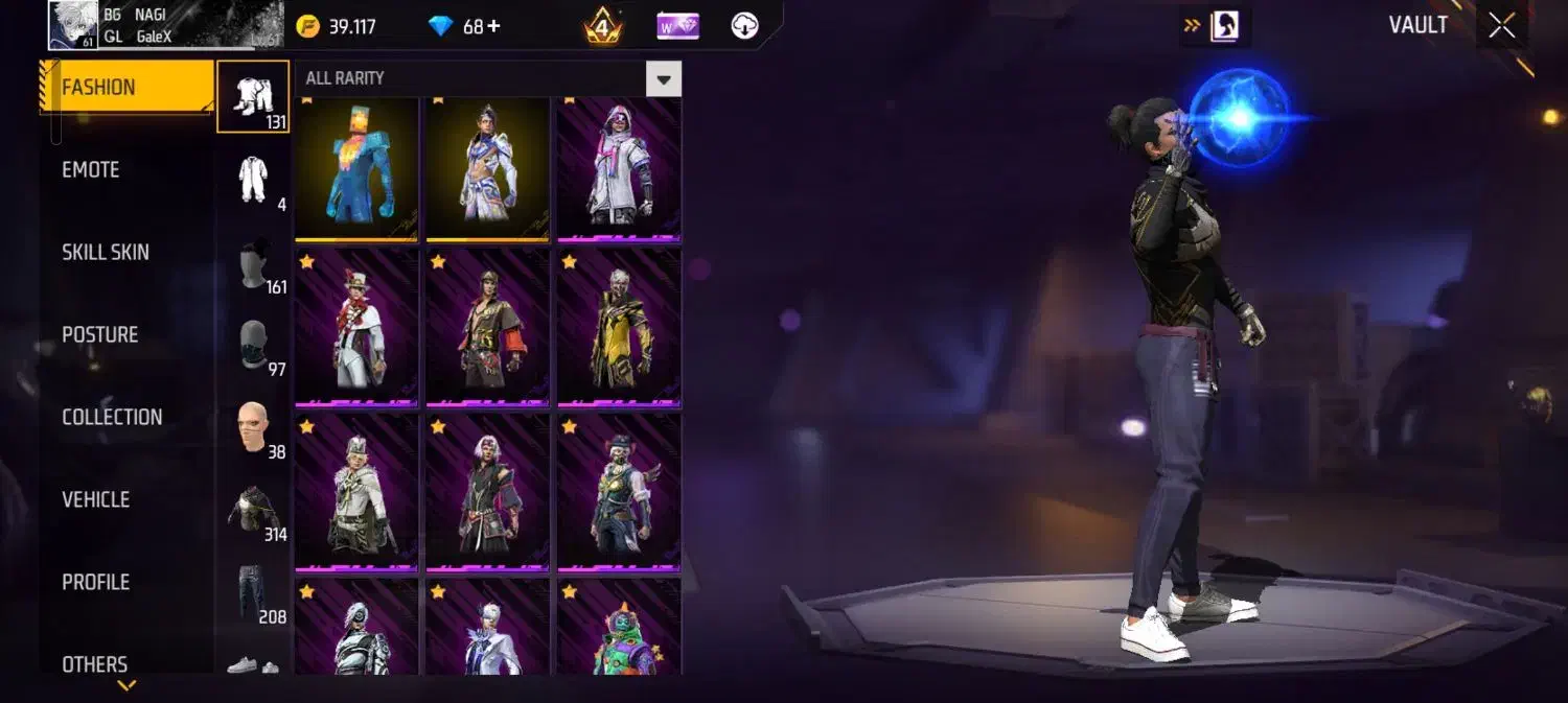 اکانت فری فایر گاد|کنسول، بازی ویدئویی و آنلاین|اصفهان, ملکشهر|دیوار