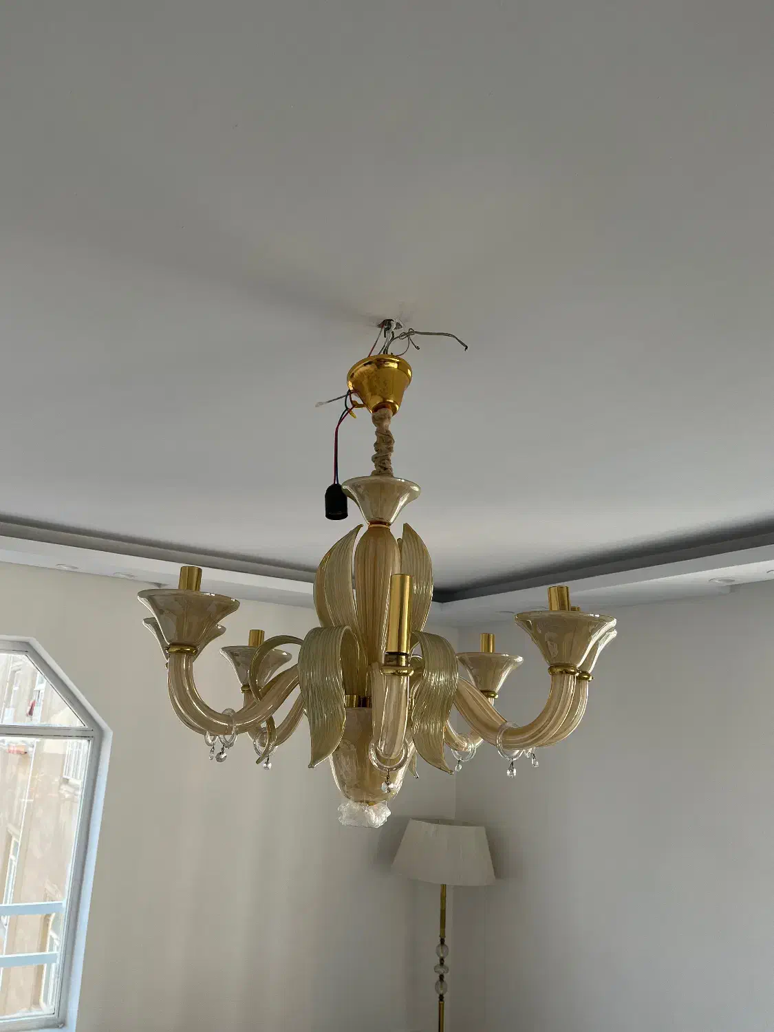 لوستر کریستال ۸ شاخه|لوستر و چراغ آویز|تهران, المهدی|دیوار