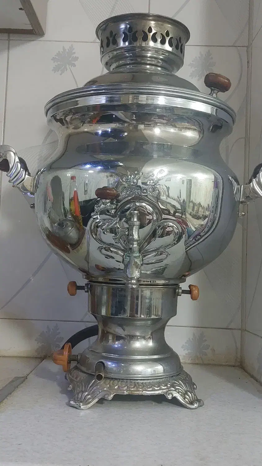 سماور گازی ۸ لیتری|سماور، چای‌ساز، قهوه‌ساز|اندیشه, اندیشه فاز ۵|دیوار