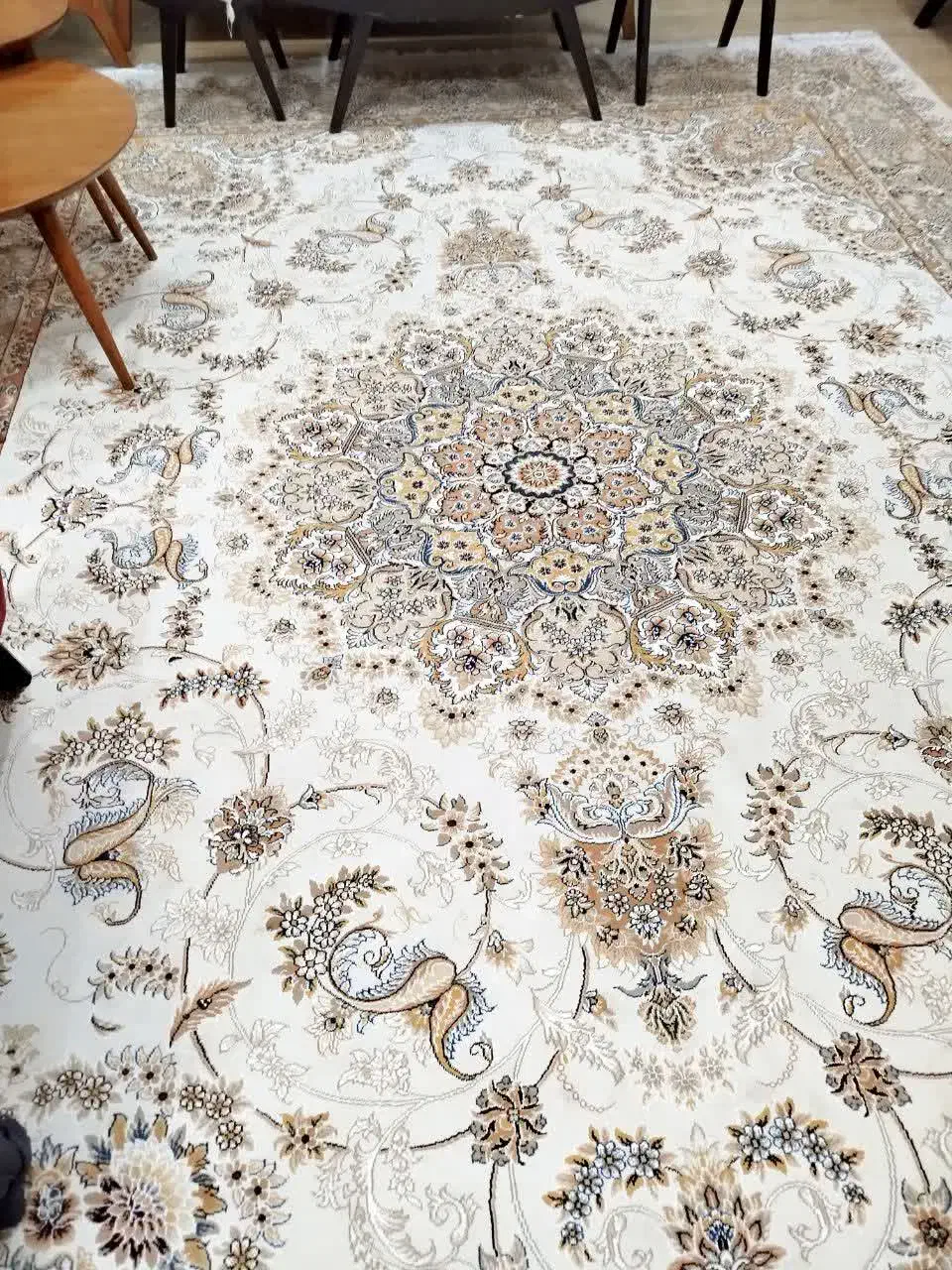 فرش هزار دستان تراکم ۱۲۰۰ ، ۱۲ متری|فرش|مبارکه, |دیوار