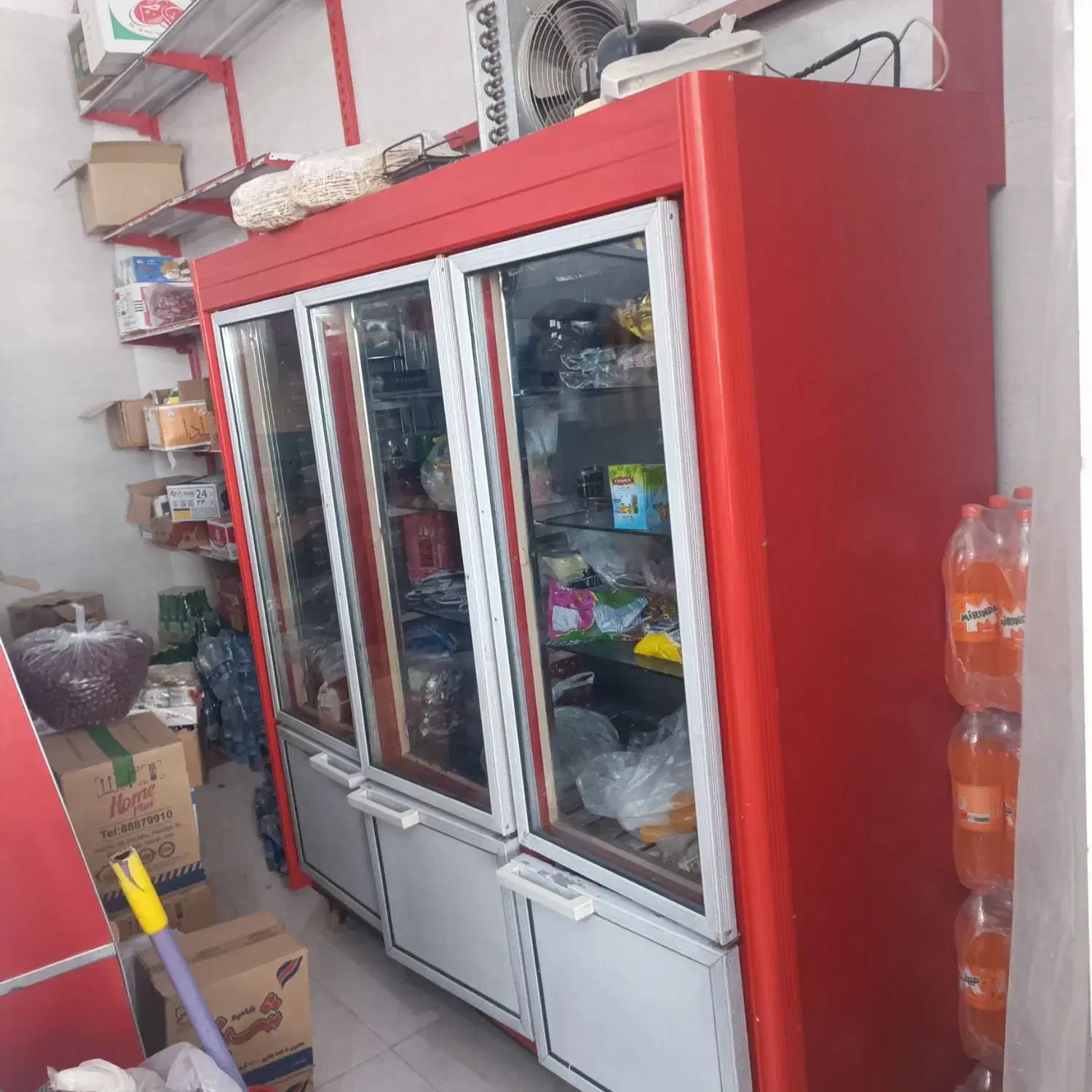 یخچال ویترینی تمیز و سالم شش درب|یخچال و فریزر|لیکک, |دیوار