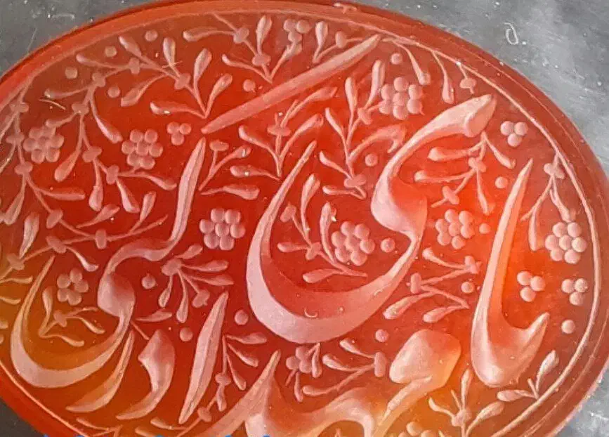 عقیق خطی حک دستی|جواهرات|اردبیل, |دیوار