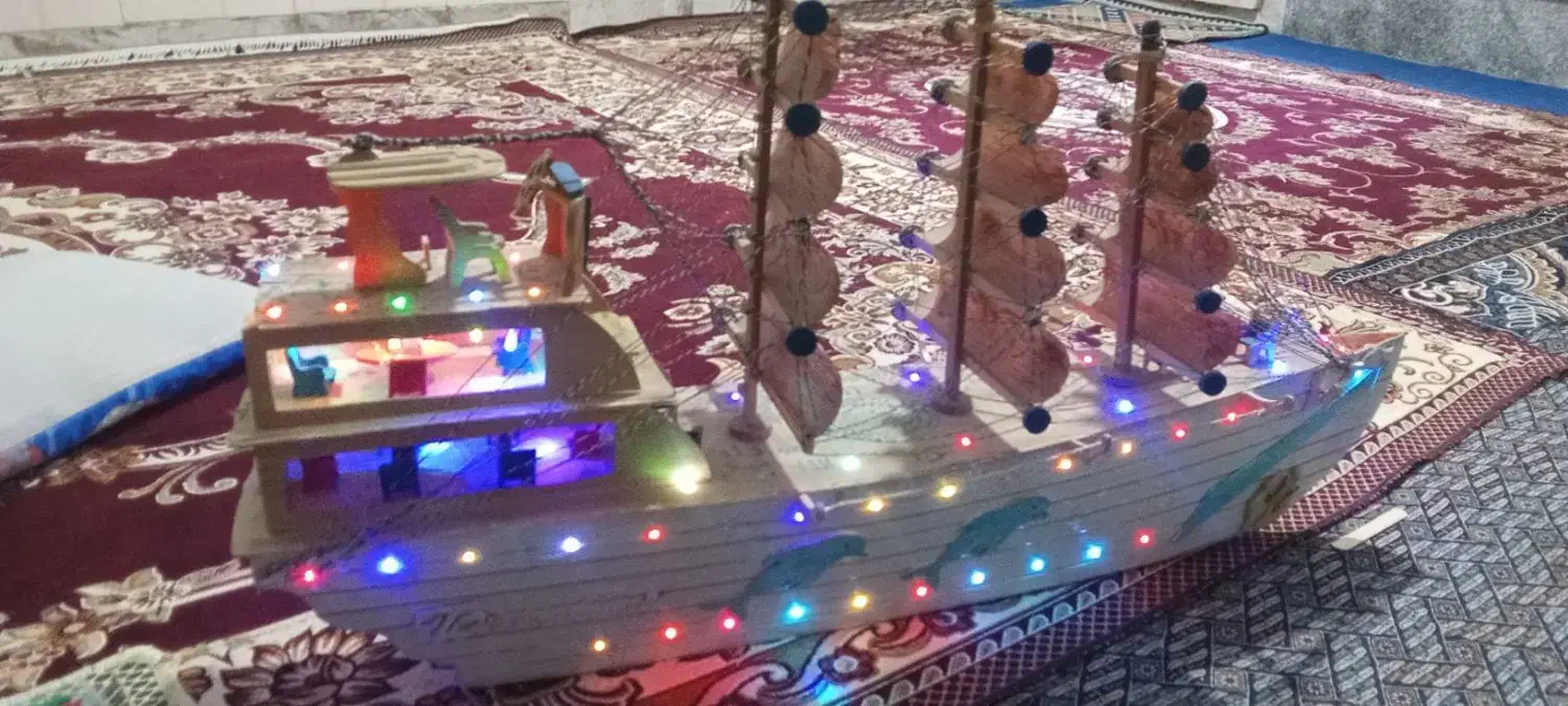 کشتی دست ساز|مجسمه، تندیس، ماکت|قم, ولیعصر|دیوار