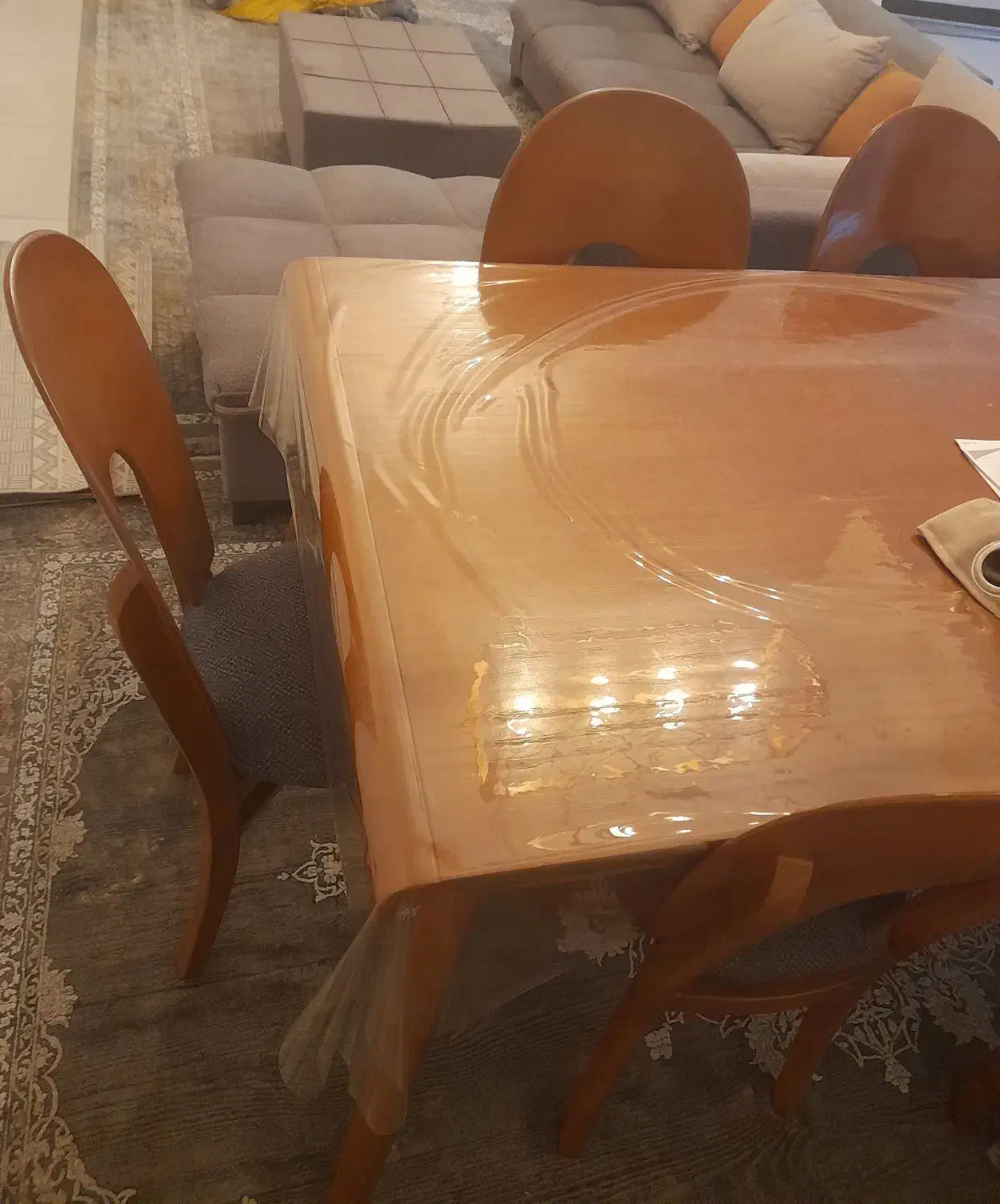 میزناهارخوری ۶نفره  مدل نعل اسب|میز و صندلی غذاخوری|اسلام‌شهر, شهرک سعیدیه|دیوار