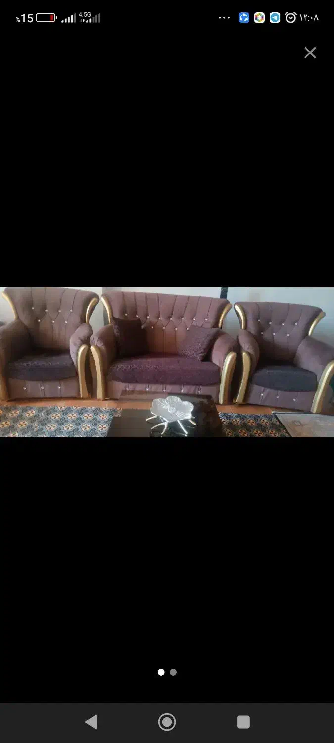 مبلراحتی نیم ست تخفیف پای معامله|مبلمان خانگی و میز عسلی|خوی, |دیوار