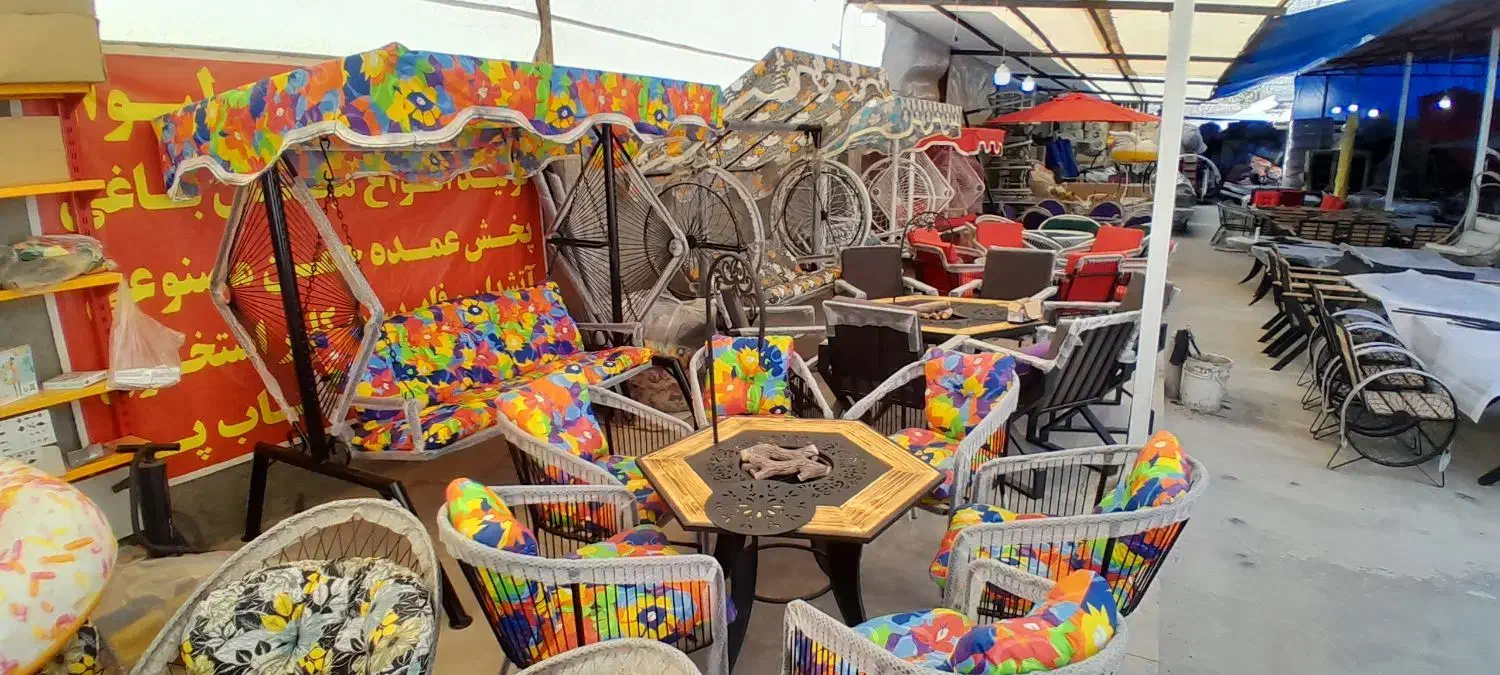 مبلمان باغی و مبلمان ویلایی طرح ذولیبن فائو لیر bj|مبلمان خانگی و میز عسلی|چهارباغ, |دیوار