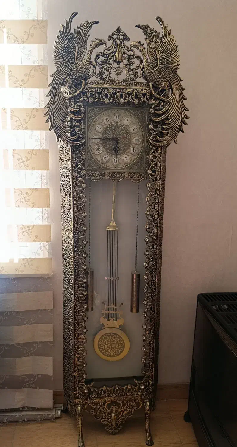 ساعت ایستاده کلکسیونی برنزی|ساعت دیواری و تزئینی|کرمانشاه, |دیوار