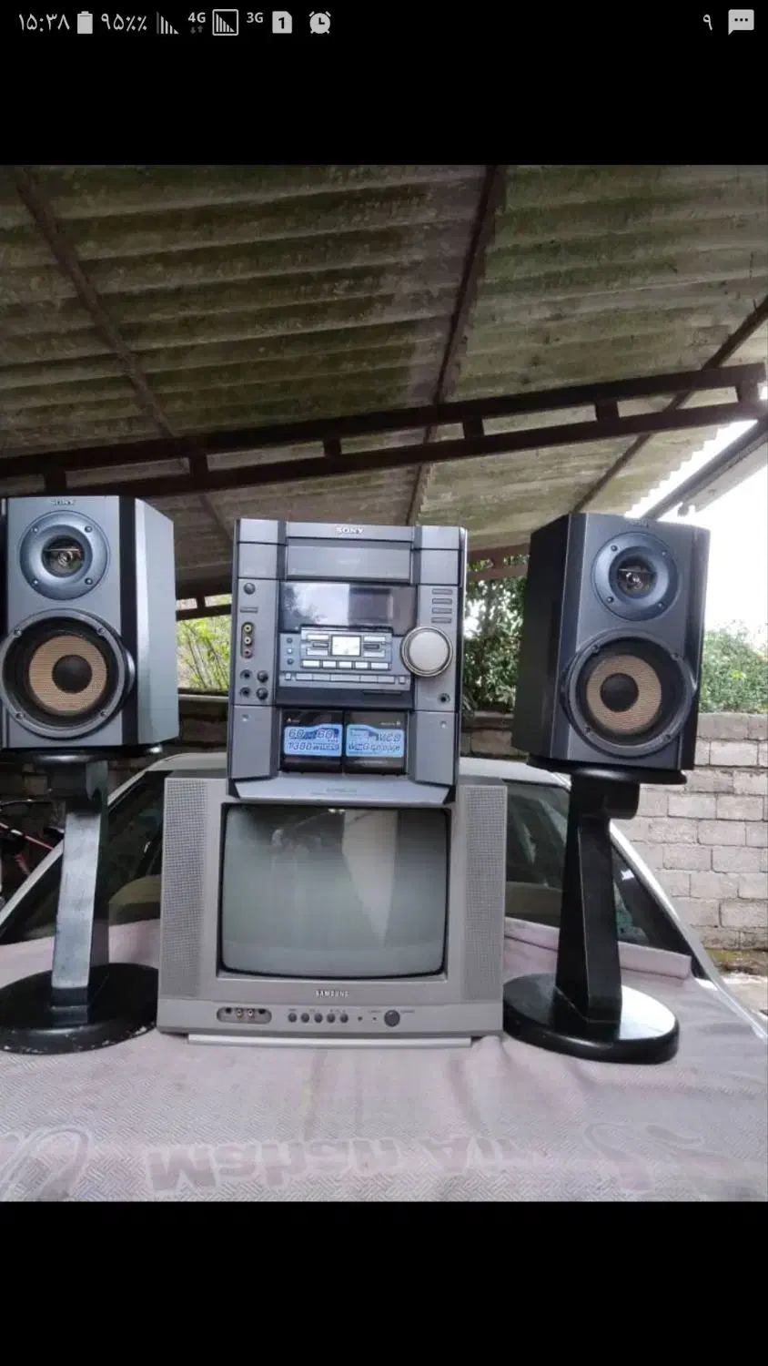 یکدستگاه تلویزیون رنگی 14وپخش سونی وبلندگو وپایه|تلویزیون و پروژکتور|آمل, |دیوار