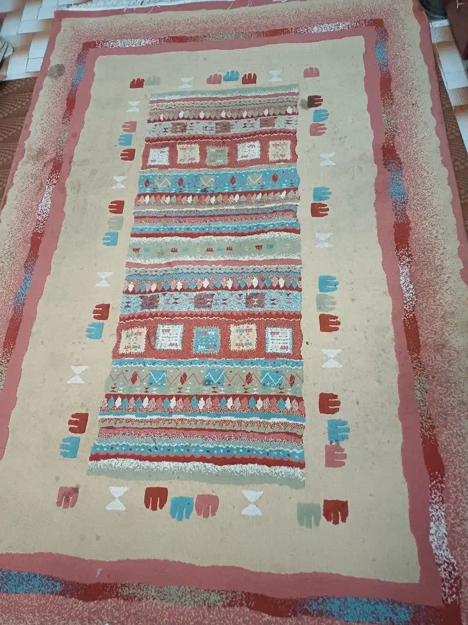 گلیم فرش|گلیم، جاجیم، گبه|یزد, |دیوار