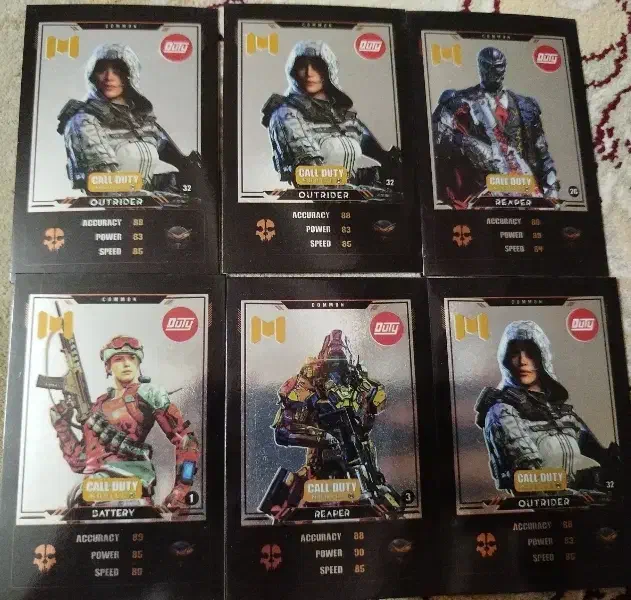 شش کارت کالاف دیوتی موبایل مدل common|کنسول، بازی ویدئویی و آنلاین|قم, زنبیل آباد|دیوار