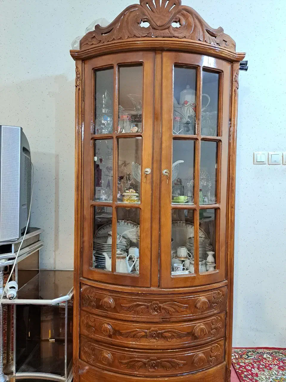 بوفه چوبی|بوفه، ویترین، کنسول|اهر, |دیوار