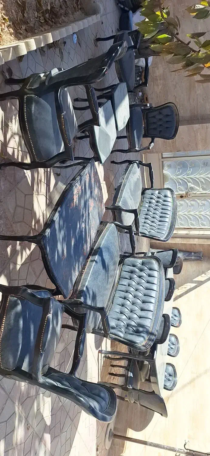 مبل کلاسیک ۸نفره همراه میز غذاخوری ۸نفره|مبلمان خانگی و میز عسلی|قوچان, |دیوار