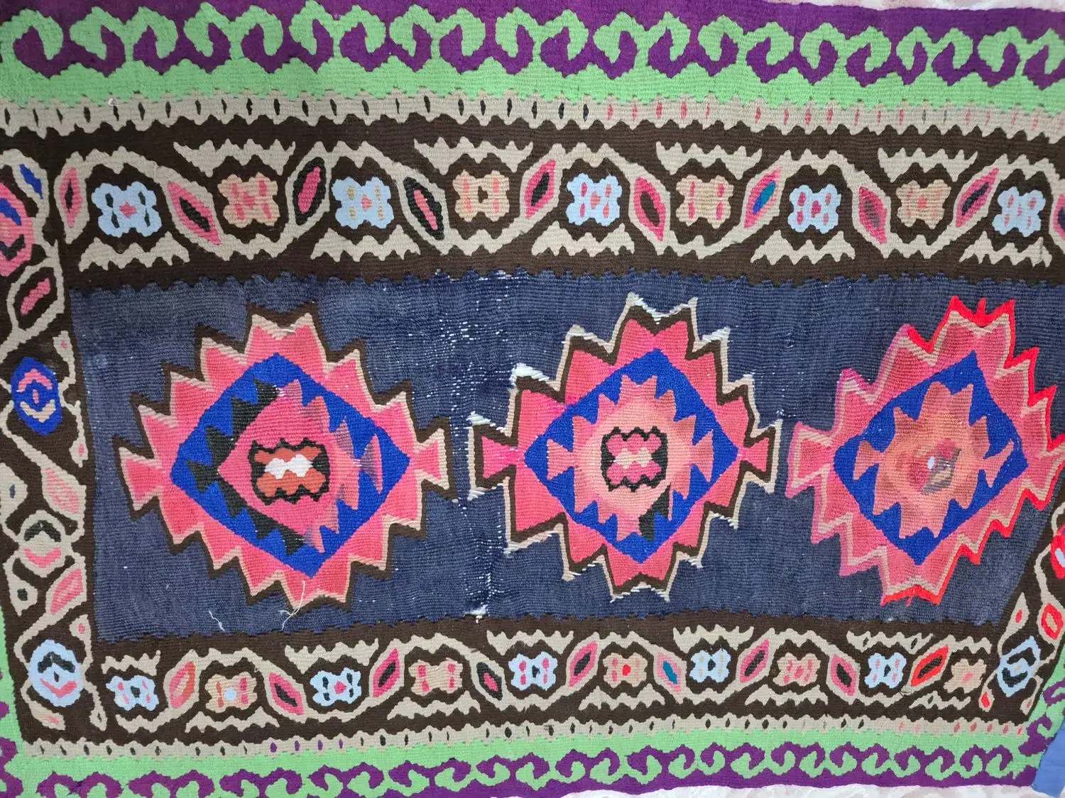 گلیم دستبافت|گلیم، جاجیم، گبه|سجاس رود, |دیوار