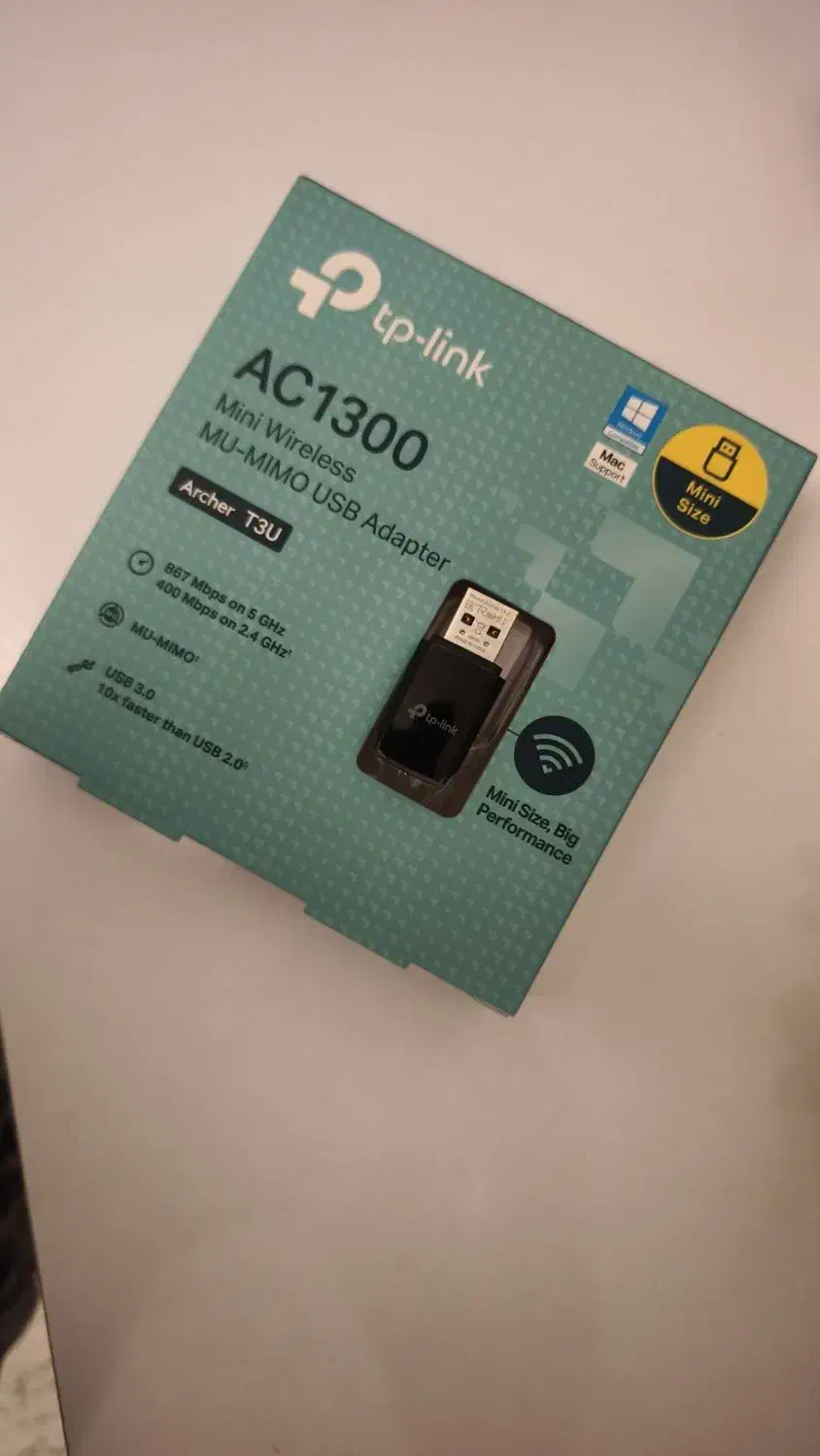 کارت شبکه (دانگل) بیسیم تی پی لینک مدل T3U|مودم و تجهیزات شبکه|تهران, جمال‌زاده|دیوار