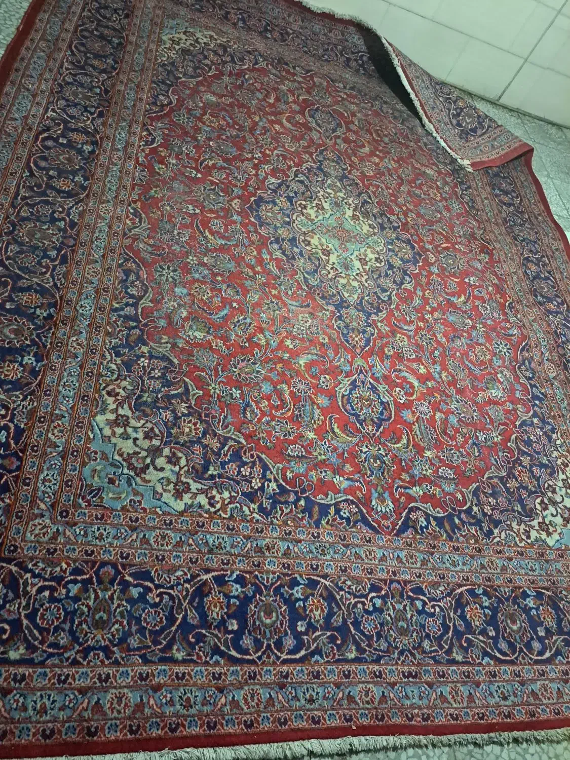 فرش دستبافت قدیمی ۱۲متری|فرش|تهران, تسلیحات|دیوار