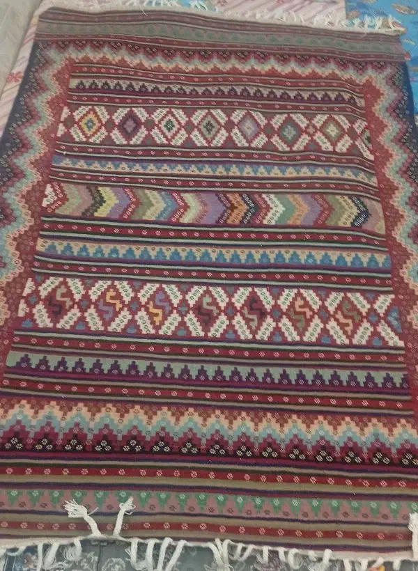 گلیم دست بافت|گلیم، جاجیم، گبه|میبد, |دیوار