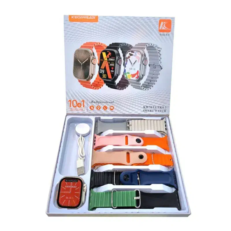 ساعت هوشمند kw70 ultra دارای ۱۰ بند فقط ۸۹۹ت|ساعت|تبریز, |دیوار