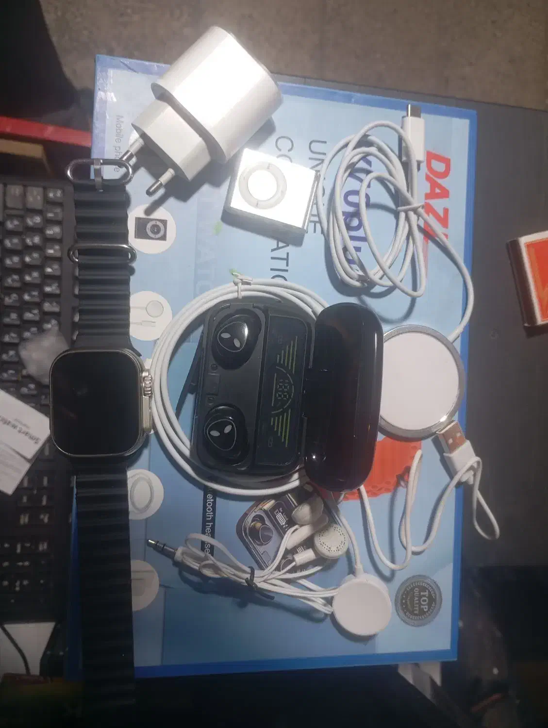 پک کامل ساعت هوشمند ایرپاد شارژر ایفون پلی بک|لوازم جانبی موبایل و تبلت|یاسوج, |دیوار