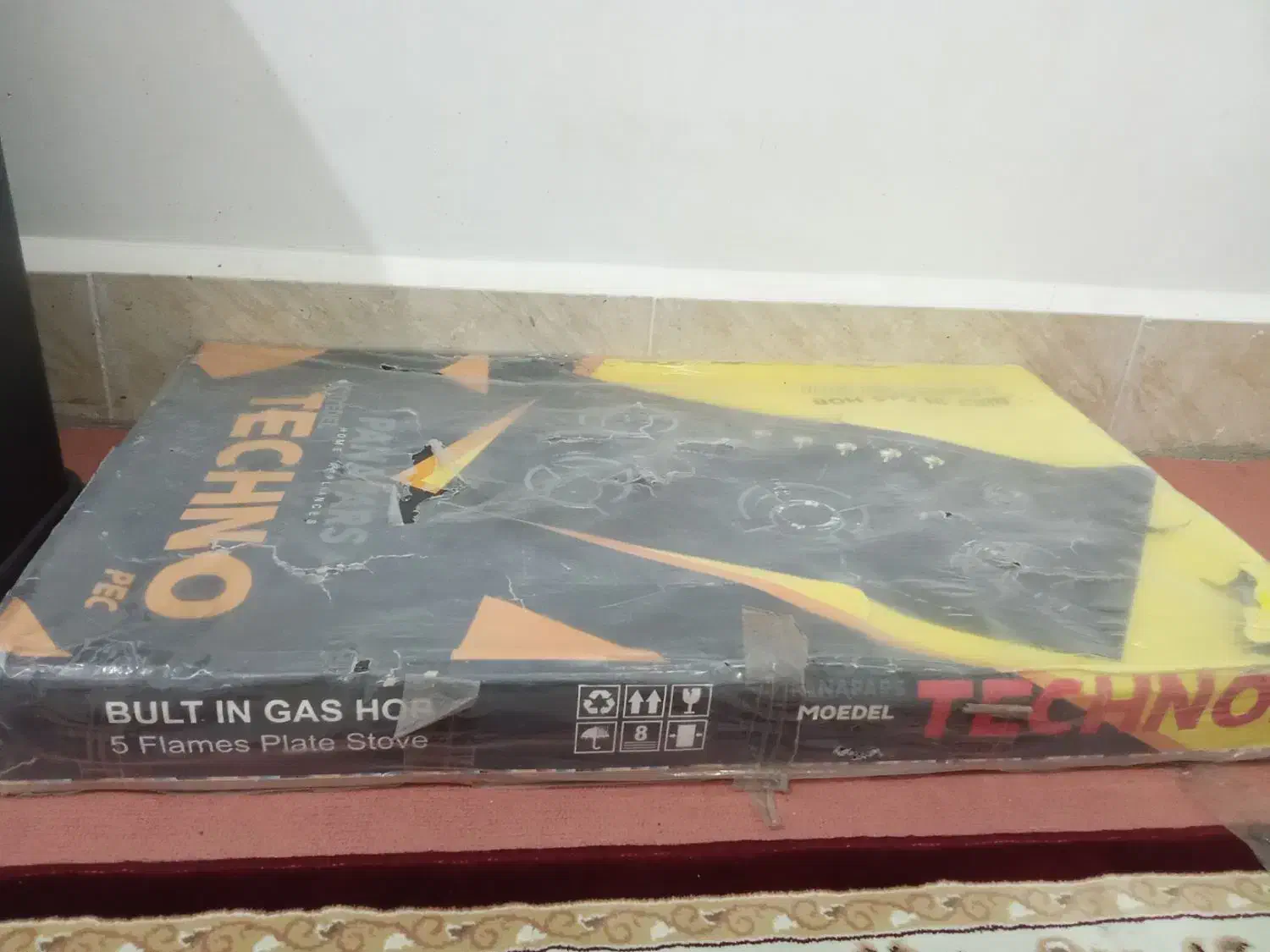 گاز صفحه شیشه پنج شعله|اجاق گاز و لوازم برقی پخت‌وپز|آق قلا, |دیوار