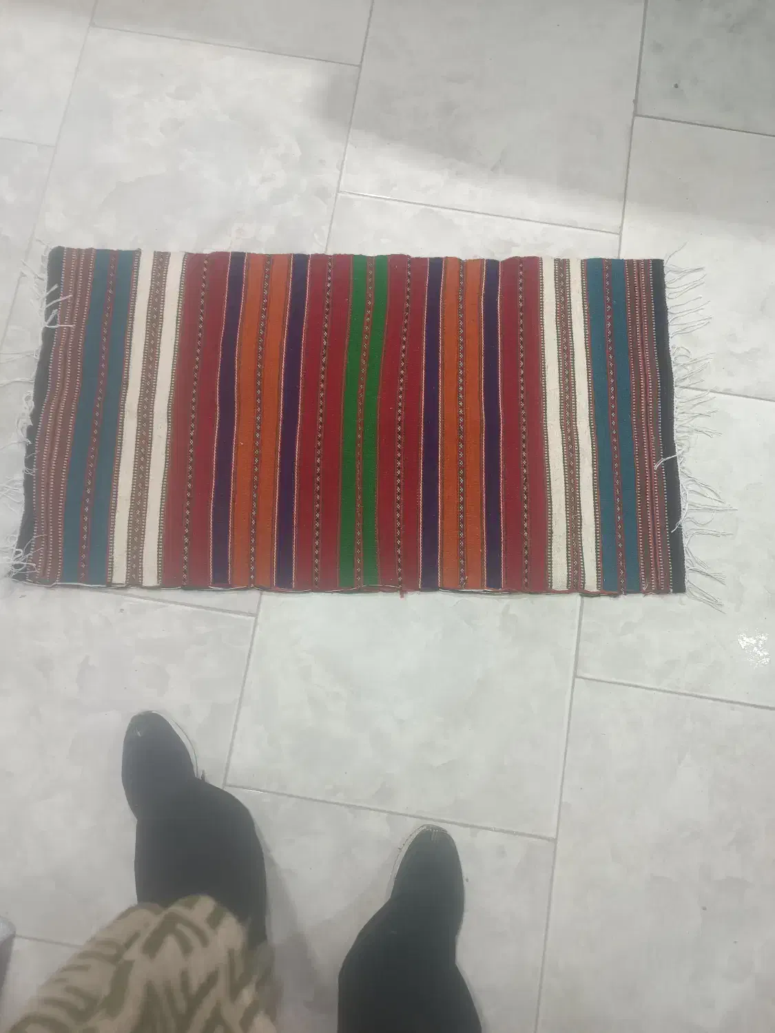 انواع جاجیم وپادری روستای زیارت خیابان آبشار|گلیم، جاجیم، گبه|گرگان, |دیوار