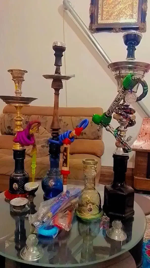 سه عدد قلیون تنه چوبی ،استیل و برنجی|کافیشاپ و رستوران|شاهدشهر, |دیوار