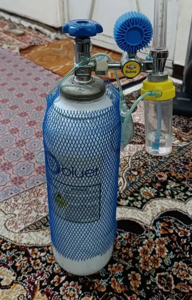 کپسول اکسیژن ۵ لیتری کاملا سالم|پزشکی|شوشتر, |دیوار