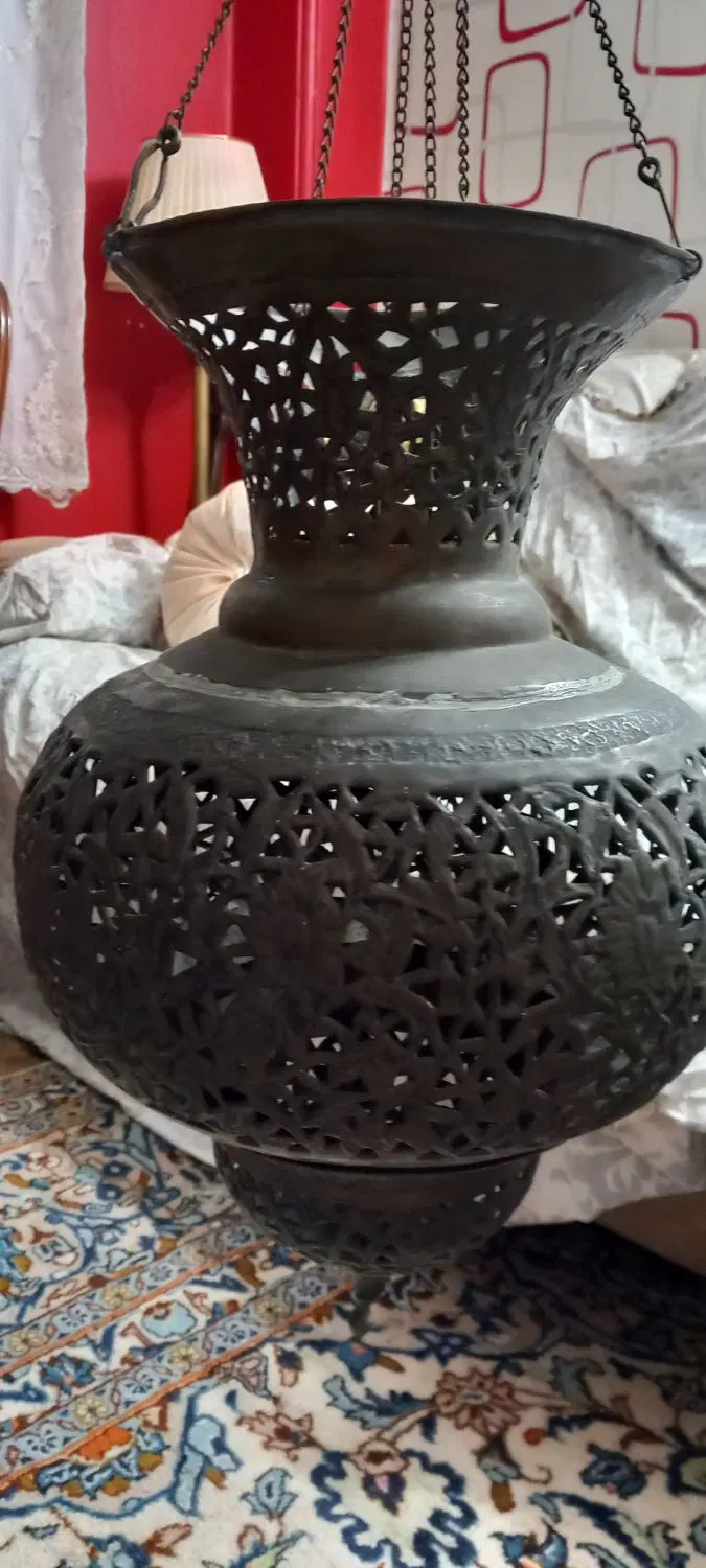 لوستر قدیمی برنجی ۹۰ ساله|لوستر و چراغ آویز|تهران, بهار|دیوار