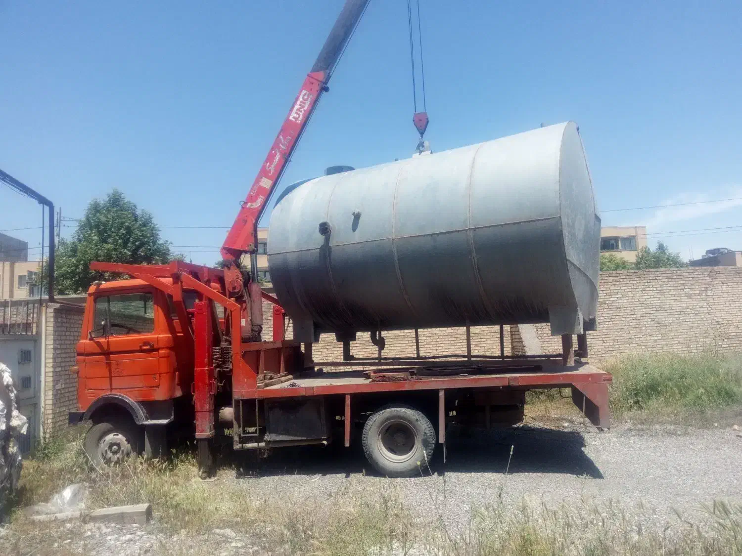 جرثقیل خاور *دکل بلند *با سبدبالابر*|خدمات حمل و نقل|مشهد, بهاران|دیوار