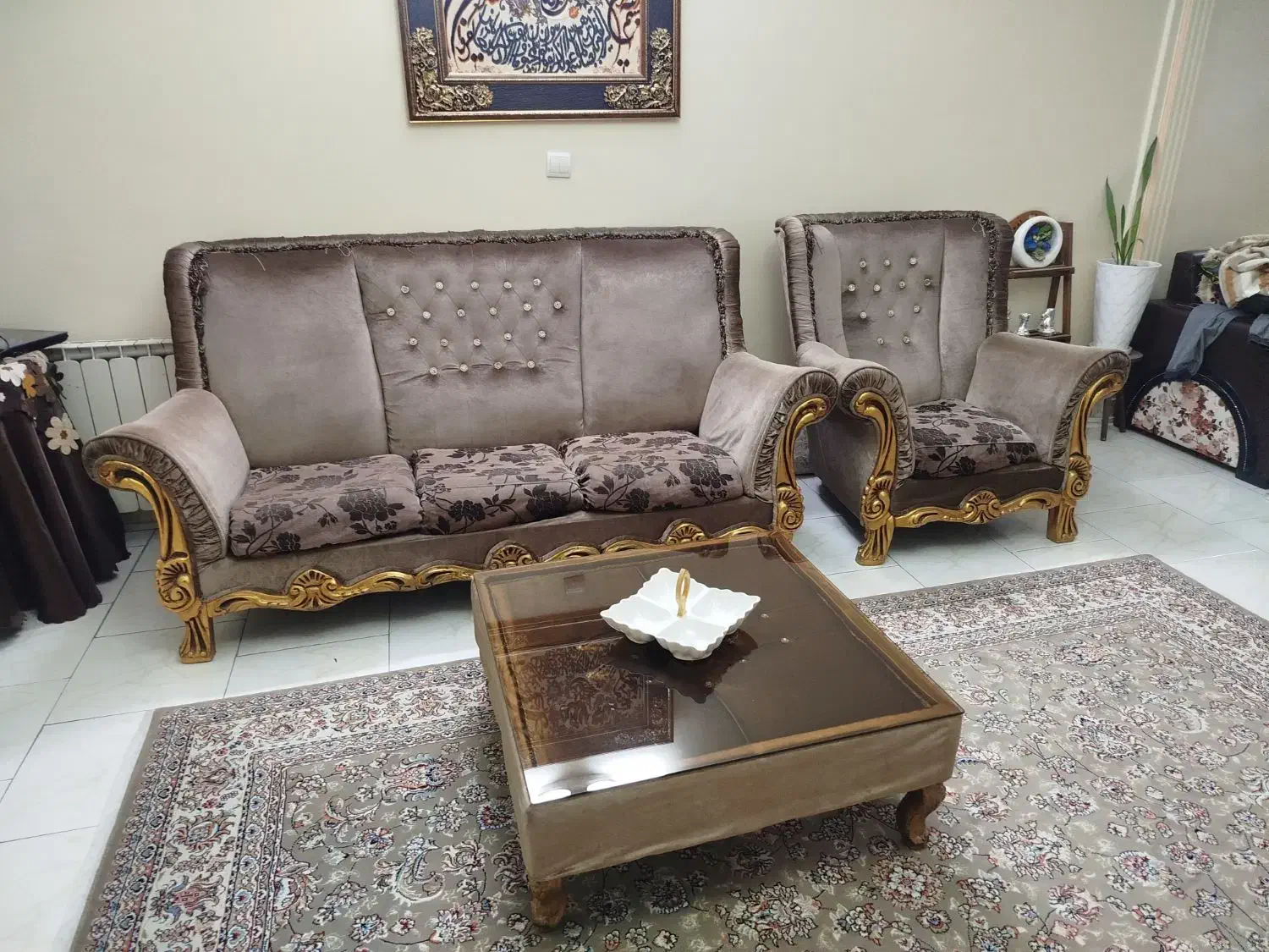 مبل هفت نفره راحتی|مبلمان خانگی و میز عسلی|تهران, ائمه اطهار|دیوار