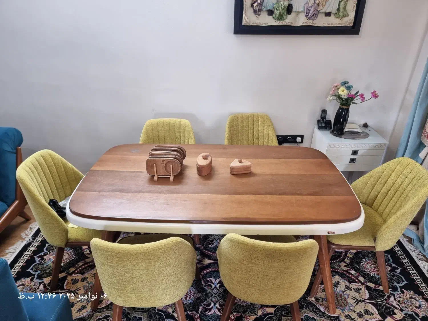 میز نهار خوری لنگرود لاهیجان رودسر رشت|میز و صندلی غذاخوری|لاهیجان, کوی خزر|دیوار