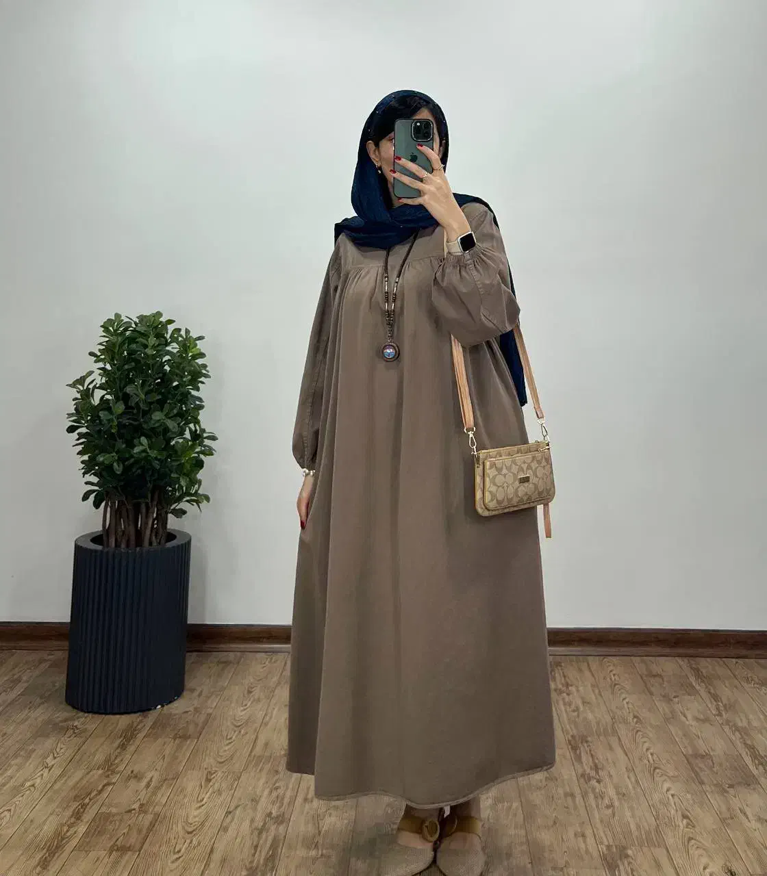 مانتو عبا نو رنگ شتری|لباس|تهران, امانیه|دیوار