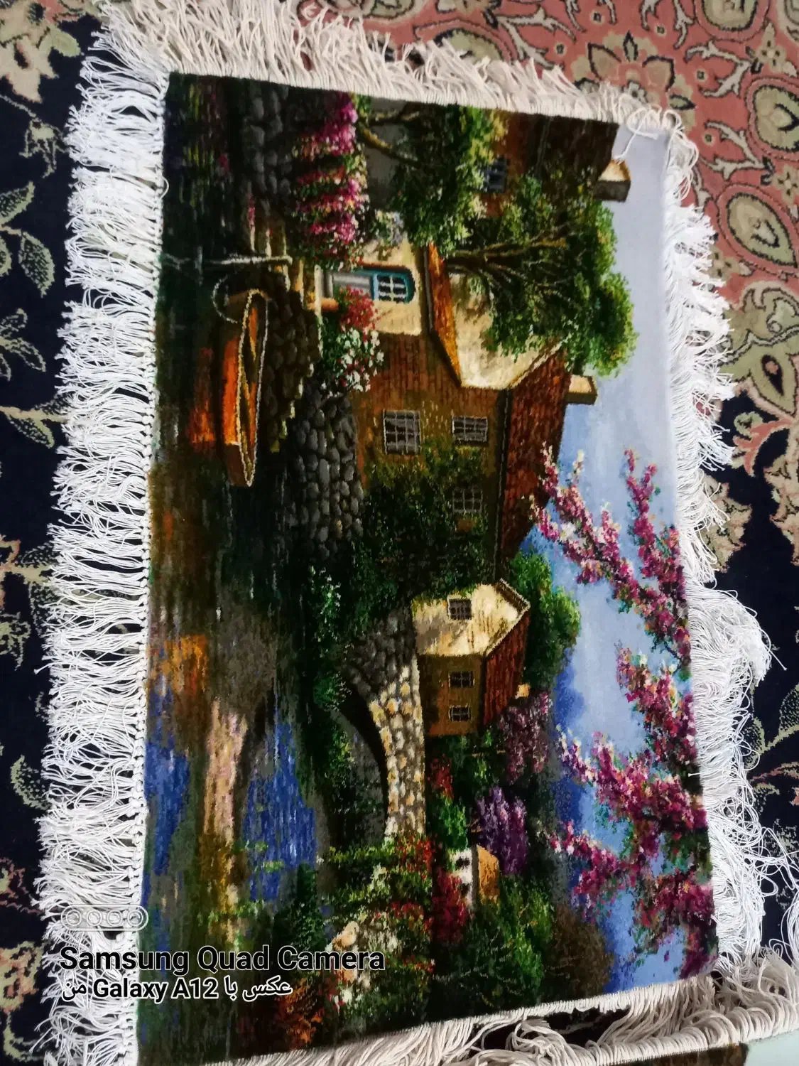 دوتخته تابلو فرش دستبافت نو|تابلو فرش|سنندج, |دیوار