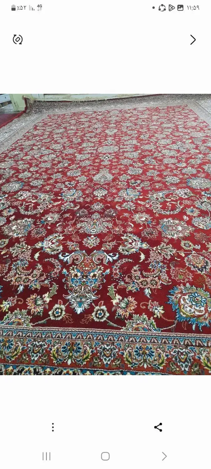 سه تخته فرش ۹ متری ۷۰۰ شانه تراکم ۲۵۵۰ رنگ قرمز|فرش|کرمانشاه, |دیوار