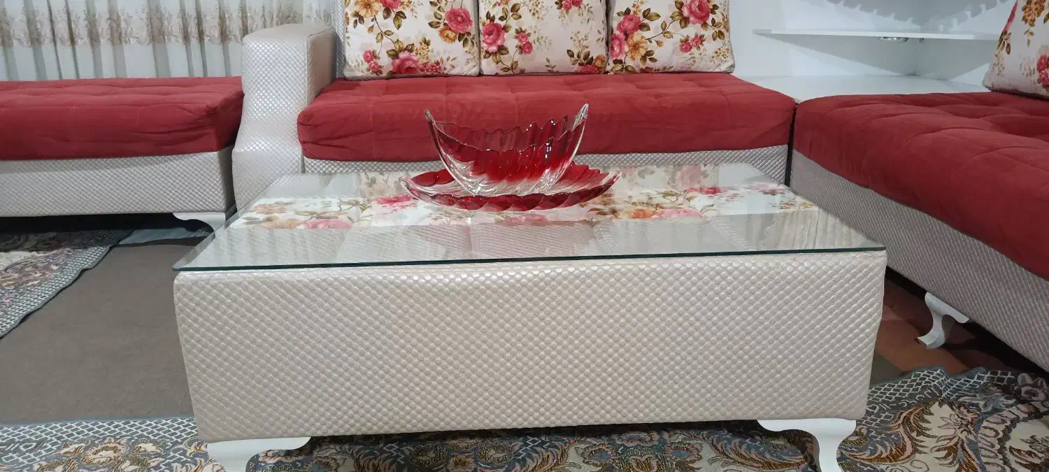 یکدست راحتی دوخت تهران با صندلی گردان|مبلمان خانگی و میز عسلی|کرمانشاه, |دیوار
