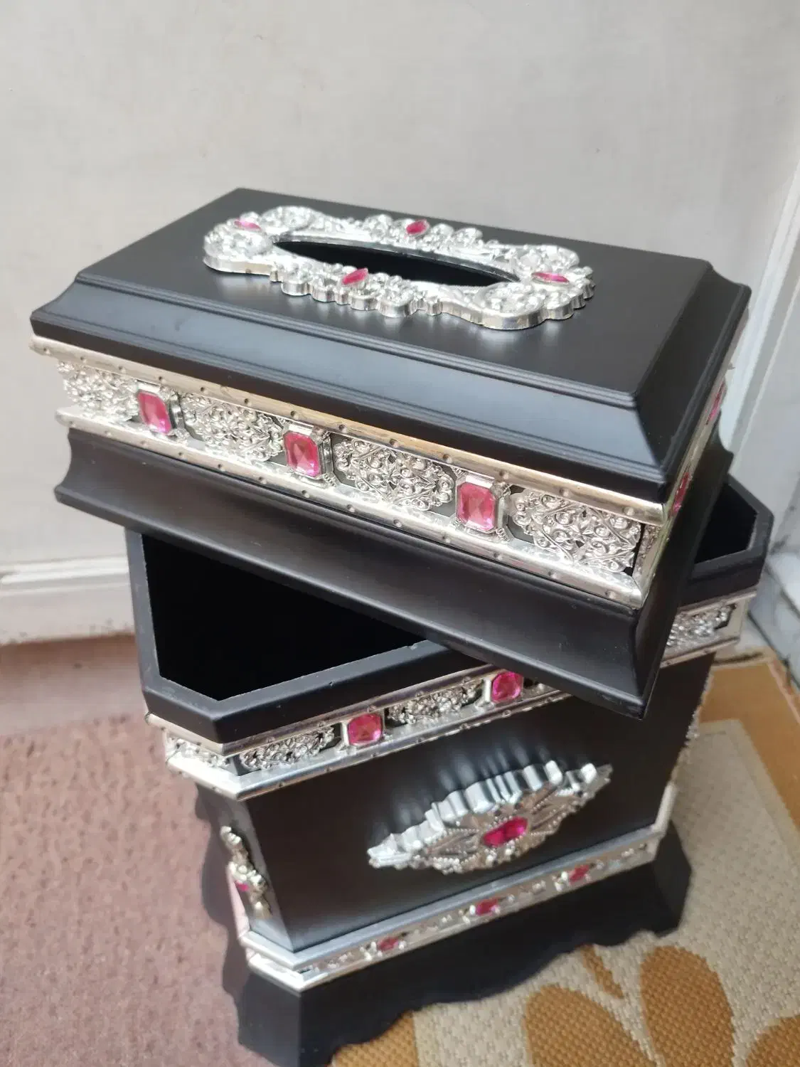 جعبه دستمال و سطل|صنایع دستی و سایر لوازم تزئینی|تهران, والفجر (افسریه)|دیوار