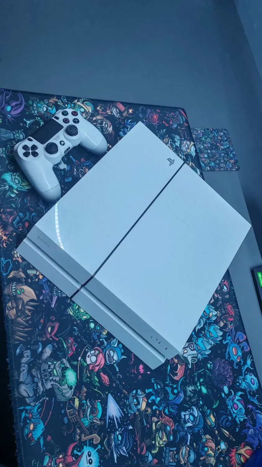 PS4 Fat سفید 500GB - کماستفاده - کپیخور|کنسول، بازی ویدئویی و آنلاین|قم, انسجام|دیوار
