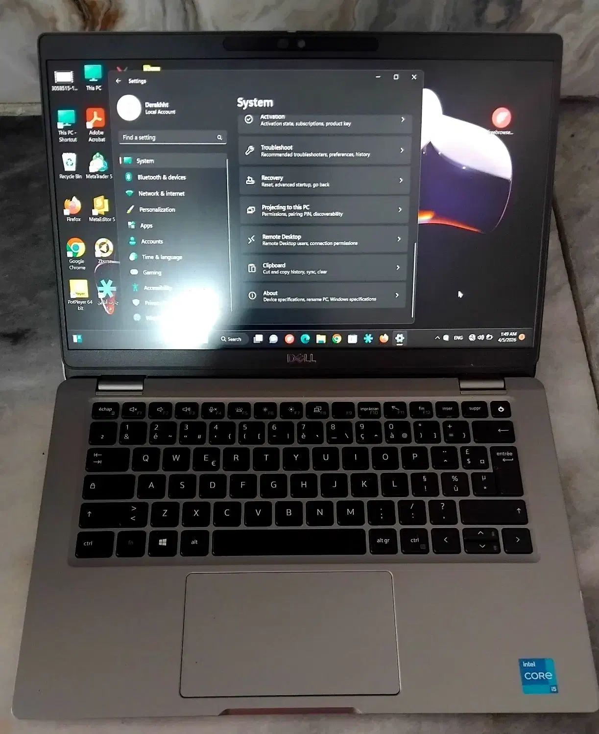 Dell 5320 latitude|رایانه همراه|مشهد, کوه سنگی|دیوار